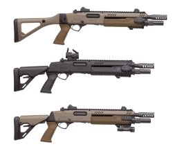 FABARM STF-12 FABARM showcased the latest models in the STF-12 line of pump-action shotguns at the 2016 HIT Show