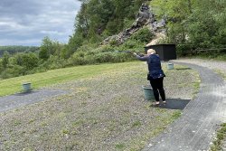 Krieghoff tester – How do you become one? The Krieghoff K-80 ProSporter in action Julia Schmid on her shotgun firing station