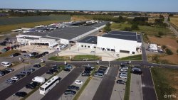 Dix jours de passion: les compétitions de tir des Jeux olympiques de Paris 2024 à Châteauroux-Déols Vue aérienne du CNTS.