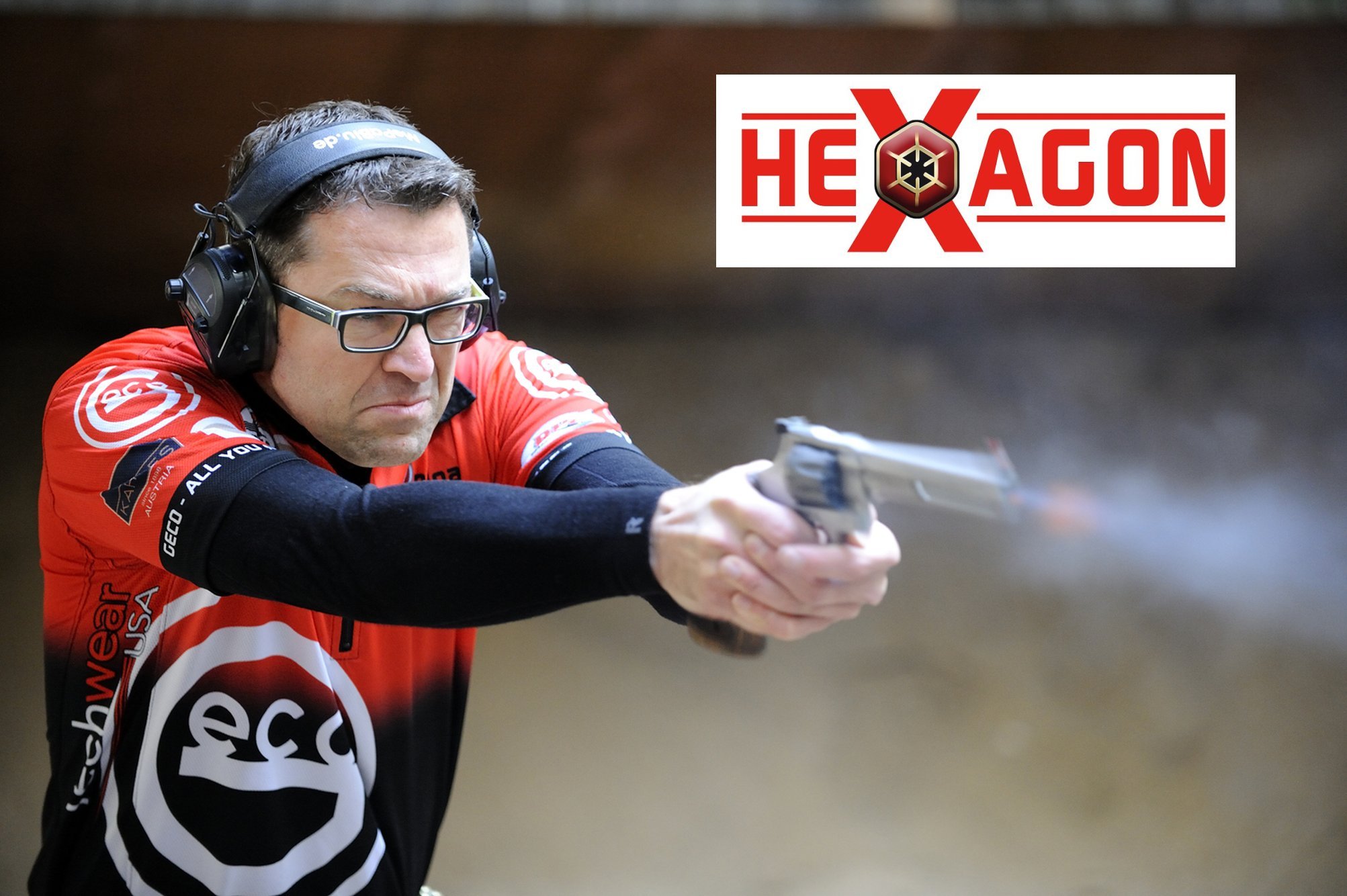 Portrait des cartouches: GECO HEXAGON, les cartouches de match idéales pour pistolets et revolvers. Dispo en quatre calibres