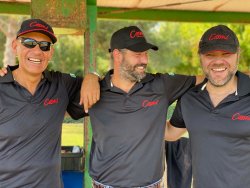 Fucili Cosmi: li abbiamo provati per voi al campo di tiro, e queste sono state le nostre sensazioni… Andrea Aromatico, Luca Gaeti e Emanuele Bogarelli