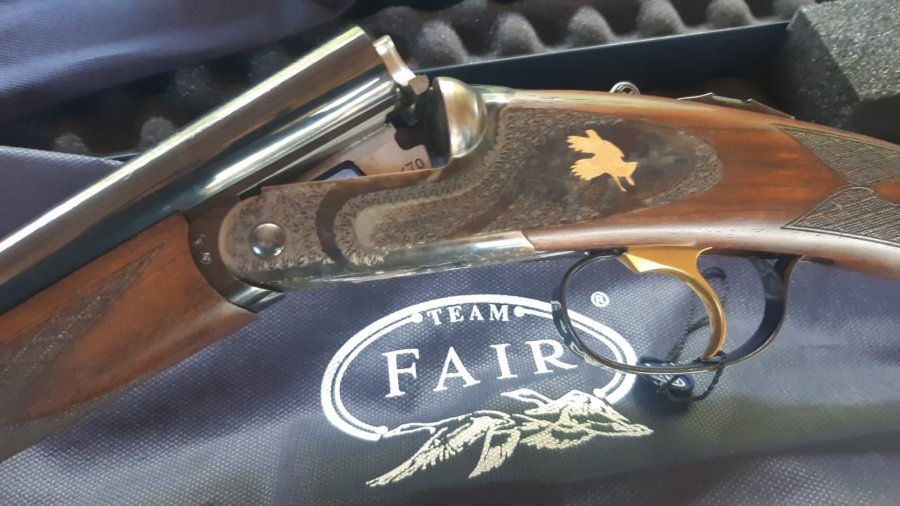 Doppietta F.A.I.R. Iside Prestige Tartaruga Gold calibro 28 Bascula della doppietta F.A.I.R. Iside Prestige Tartaruga Gold calibro 28