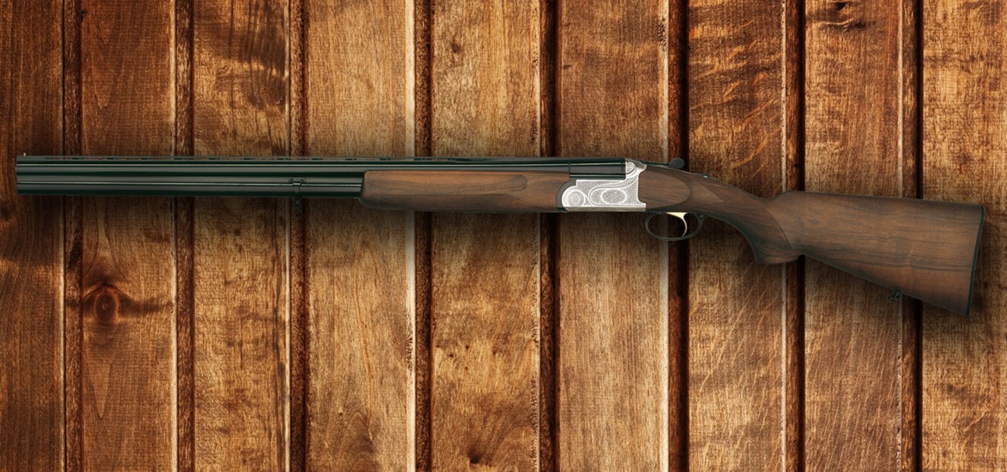 Sabatti Olimpo Un sovrapposto Sabatti su sfondo in legno