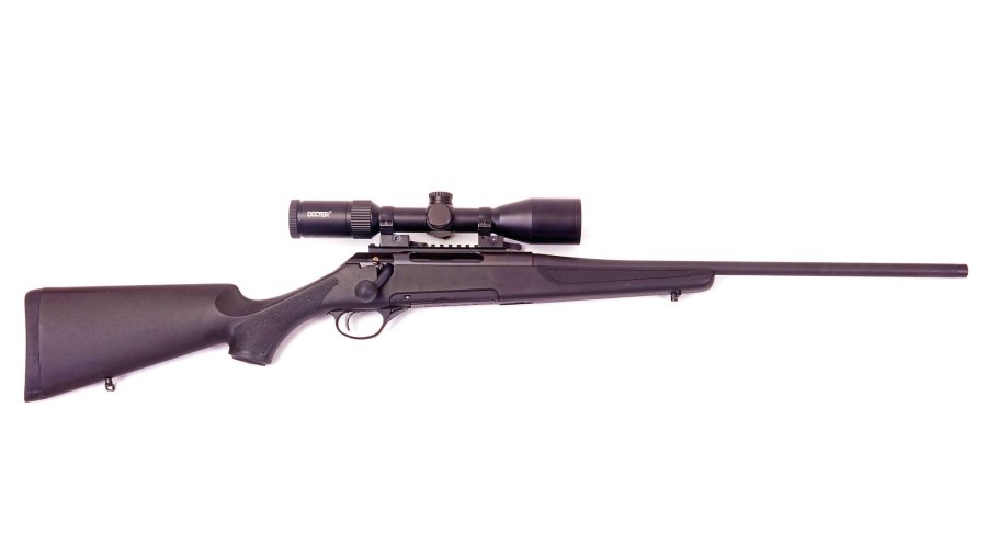 Test: Carabina Haenel Jaeger 10 con calcio sintetico Vista intera della carabina Haenel Jaeger 10