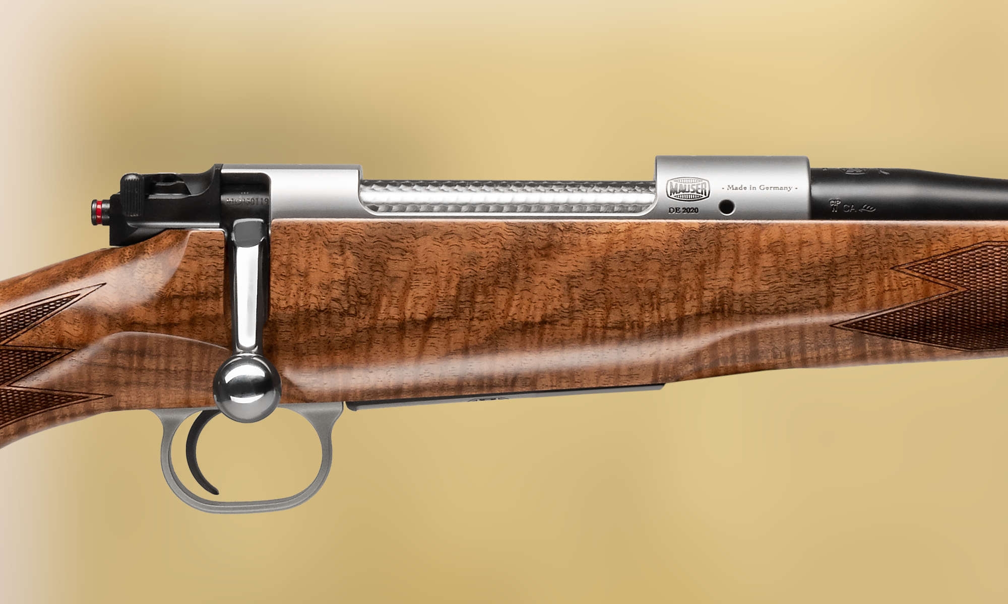 mauser: Mauser 12 DWM: legni di lusso e finitura al plasma per una carabina a ripetizione dalle linee classiche mauser: Mauser 12 DWM: legni di lusso e finitura al plasma per una carabina a ripetizione dalle linee classiche