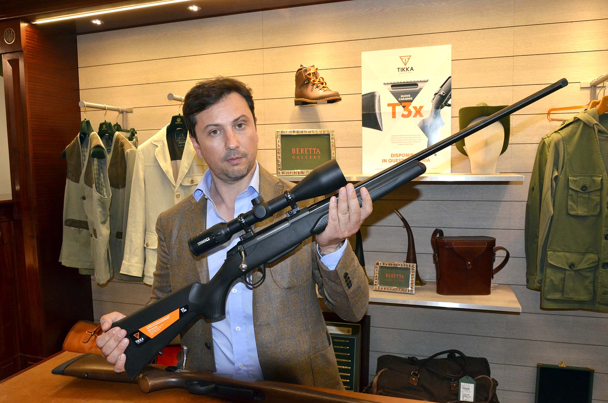 tikka: Le nuove carabine Tikka T3x approdano alla Beretta Gallery tikka: Le nuove carabine Tikka T3x approdano alla Beretta Gallery