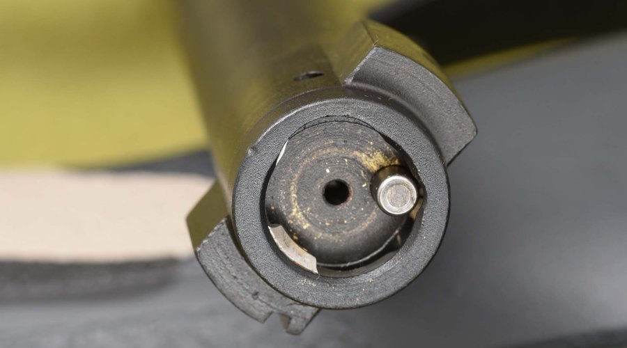 Faccia anteriore dell'otturatore della carabina Remington Seven Kuiu 