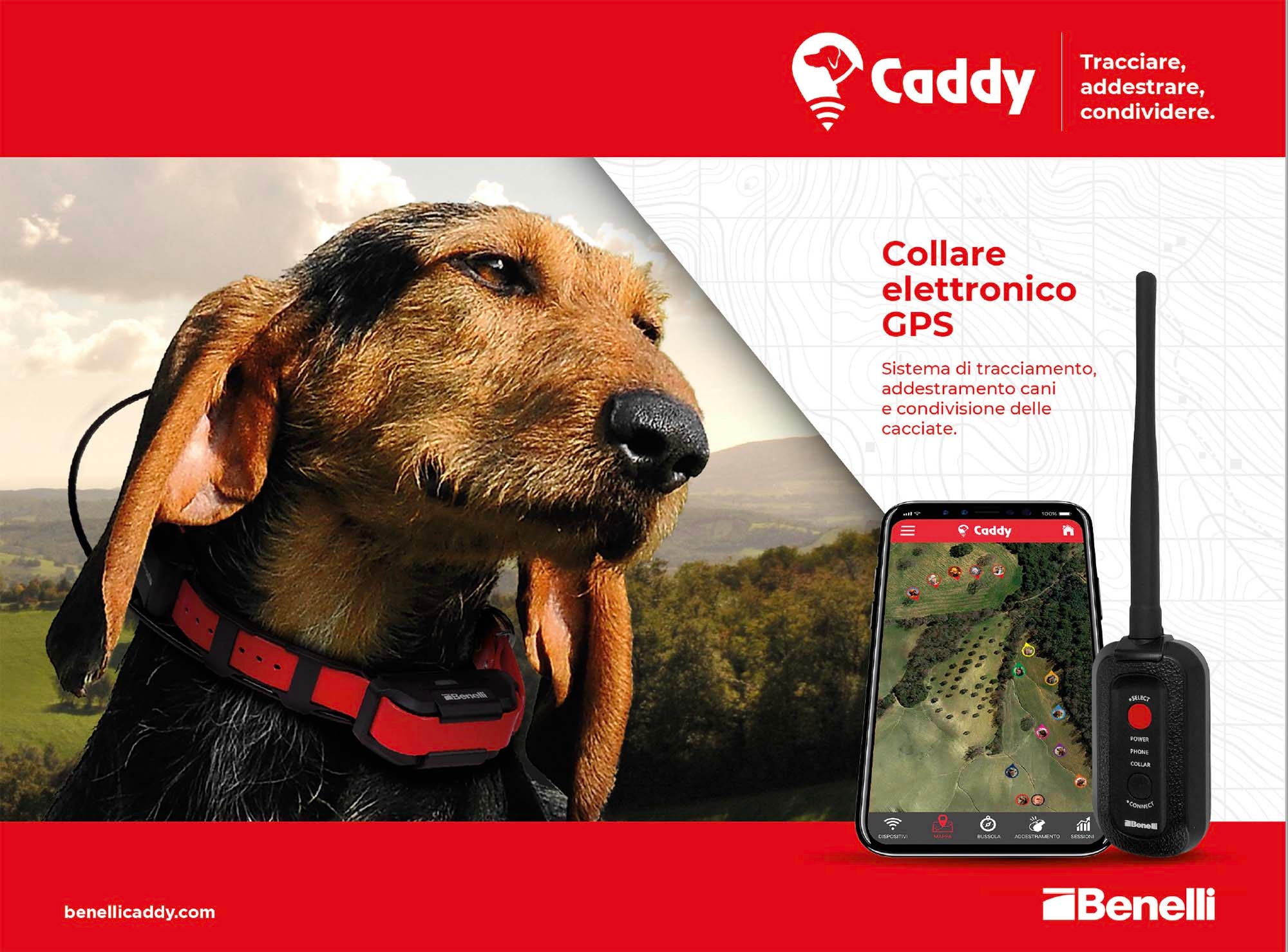 benelli: Benelli Caddy: collare elettronico GPS multifunzione