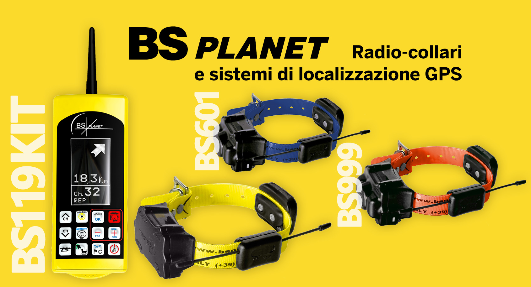 bs-planet: BS Planet: localizzatori e radio-collari GPS