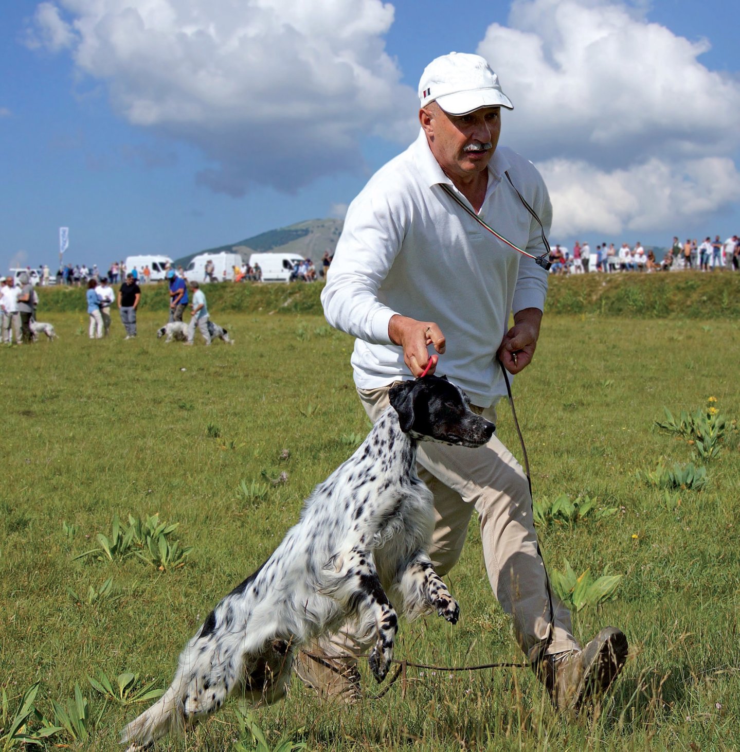 Eugenio De Marchi presenta Branco, Campione italiano di lavoro, Ch Caccia a a starne, Campione sociale 2016, proprietà Bruno Colombo