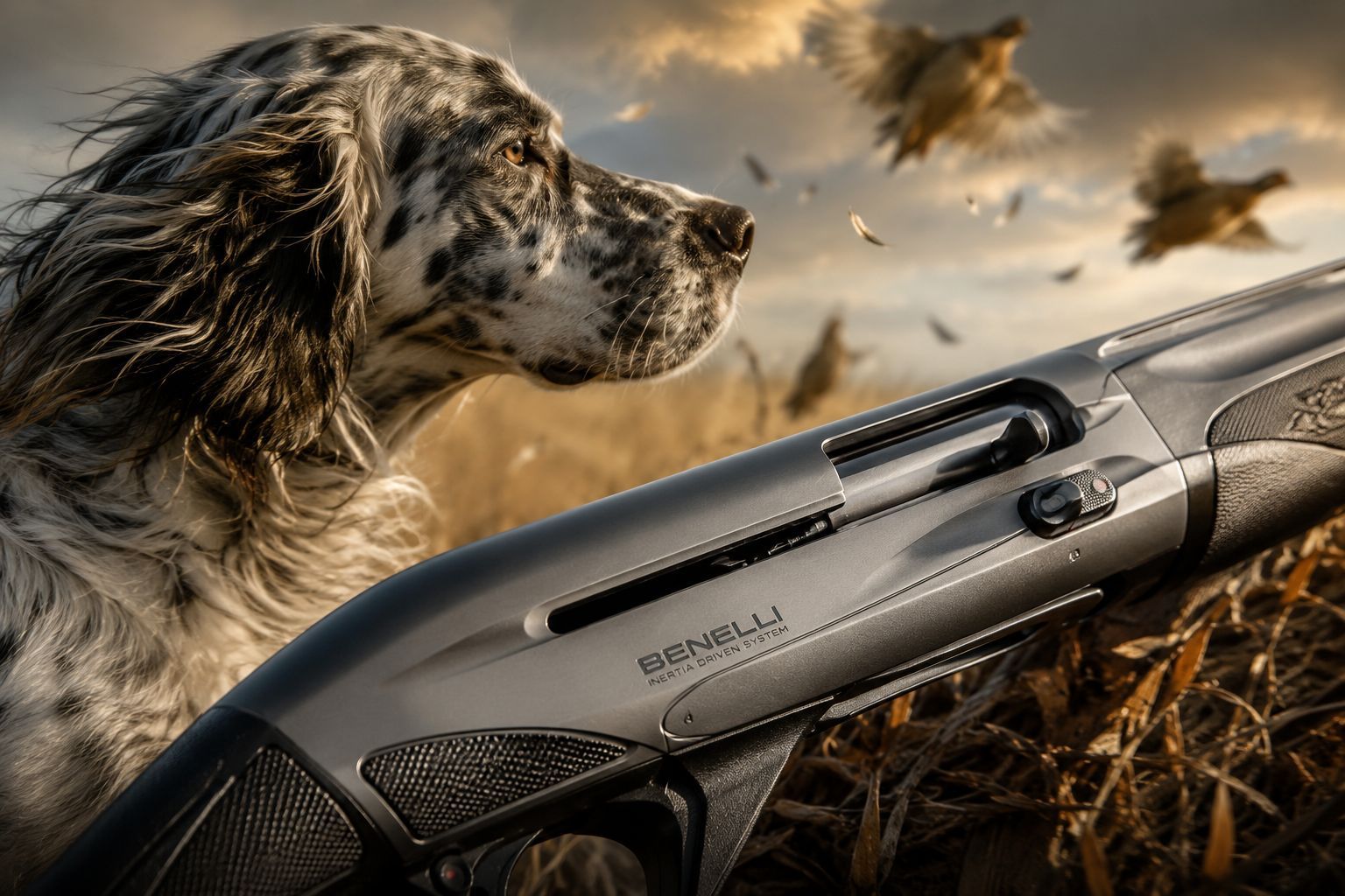 cinofilia: Cani e fucili: il setter e il semiautomatico inerziale!