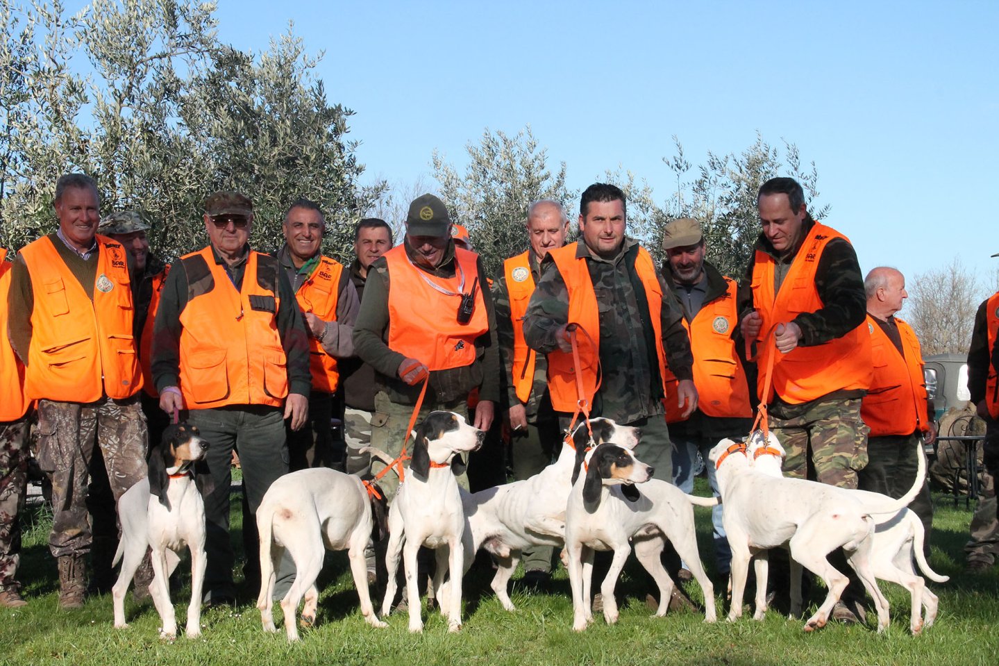 Squadra trofeo La Torre con i segugi