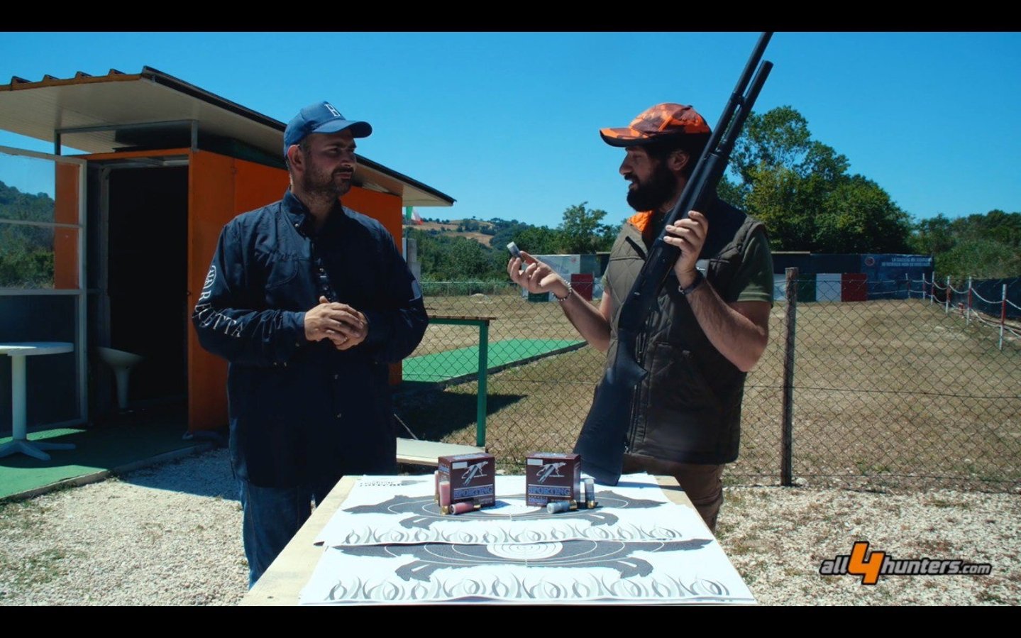 Armeria Dionisi C.L.C.F. Sportline: le nuove cartucce da tiro depotenziate a palla calibro 12 e cinghiale corrente provate al campo da tiro Prova di tiro con cartucce depotenziate in calibro 12 Dionisi