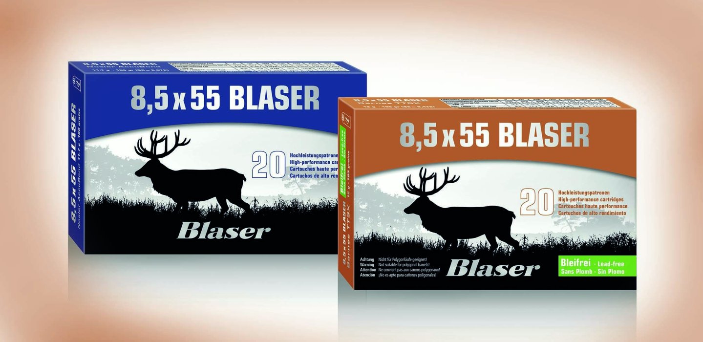Blaser K95, ora disponibile anche nel nuovo calibro 8,5x55 Confezioni di munizioni Blaser nel calibro 8,5x55