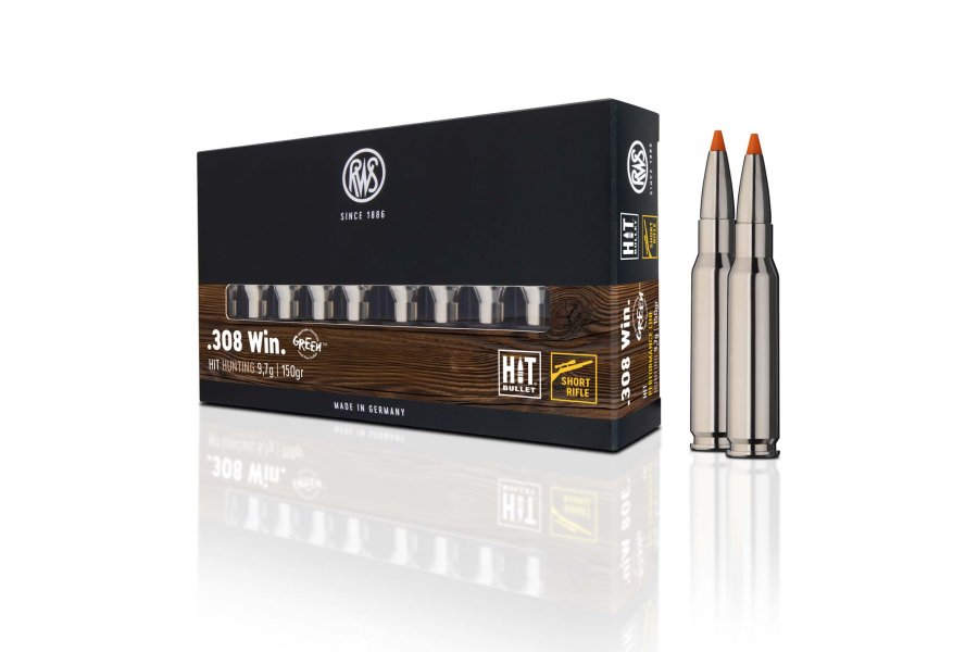 Cartuccia RWS Short Rifle in calibro .308 Win. Confezione RWS Short Rifle in calibro .308 Win.