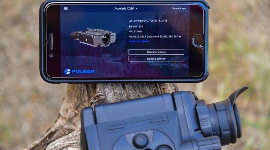Pulsar Accolade XQ38 con Iphone 8 per Stream Vision