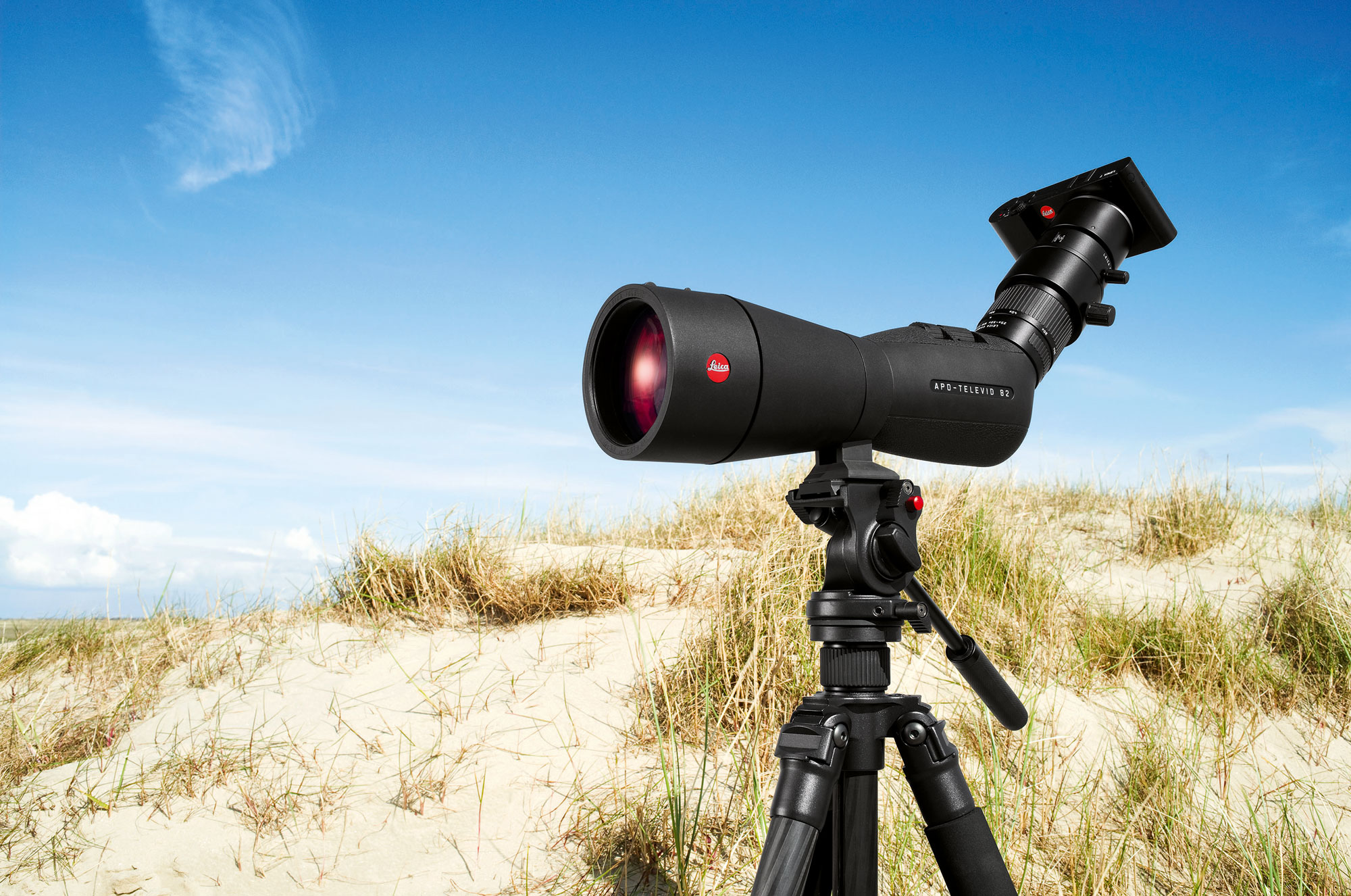 leica: Set Leica per il digiscoping: spektiv APO-Televid e fotocamera Leica T