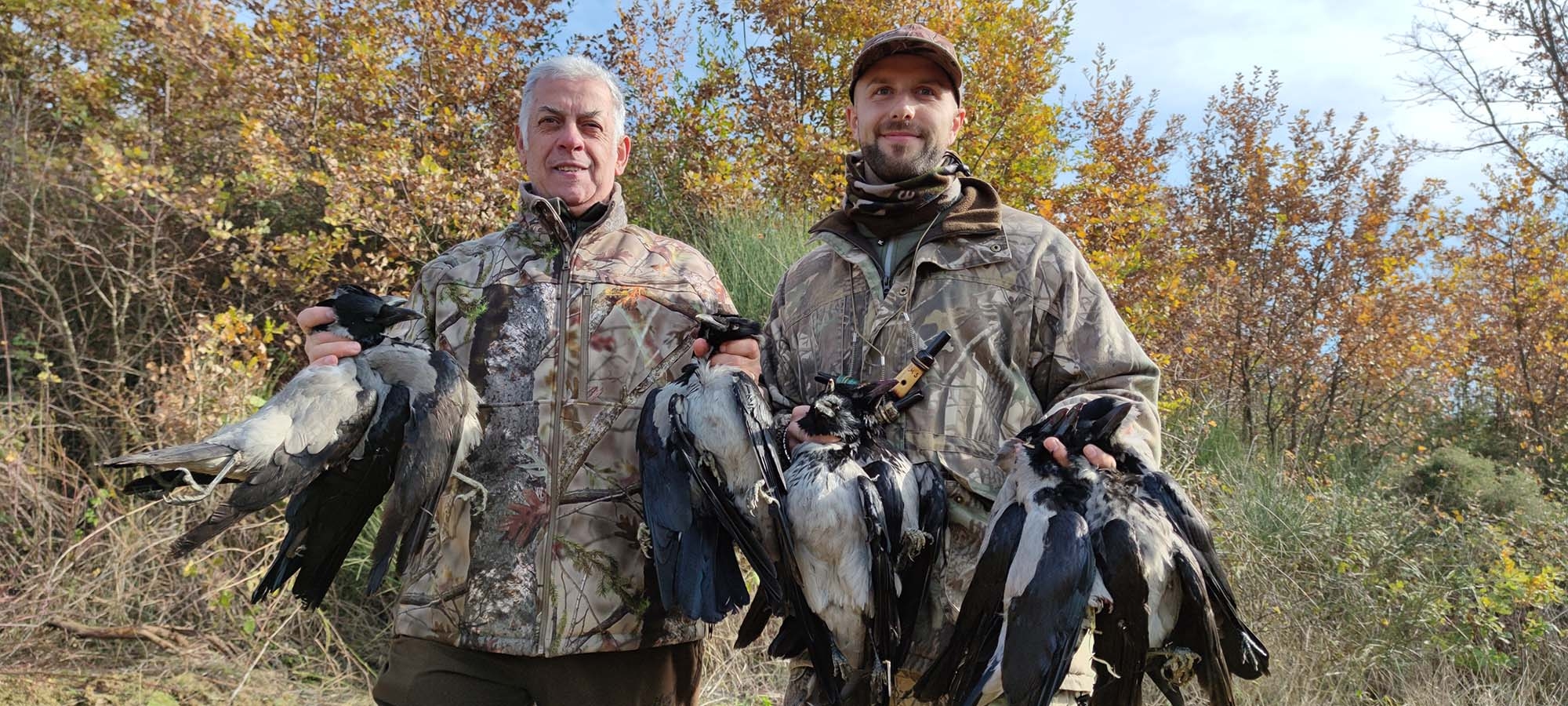 cultura-venatoria: Todi: una splendida giornata a caccia di cornacchie in compagnia del giovane Mirco Santini