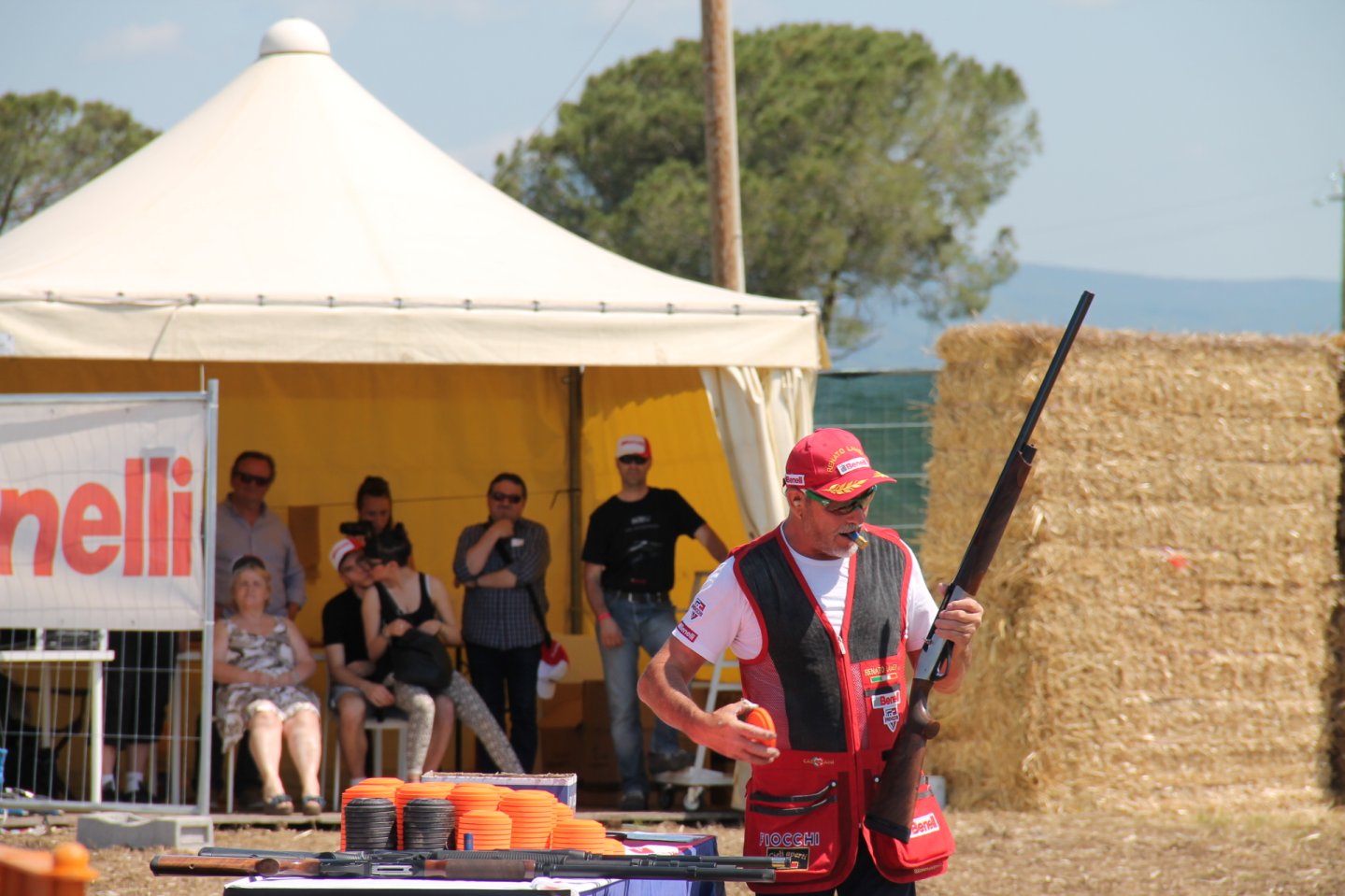 Benelli al Game Fair 2017 Renato Lamera per Benelli alle prove di tiro al Game Fair a Grosseto