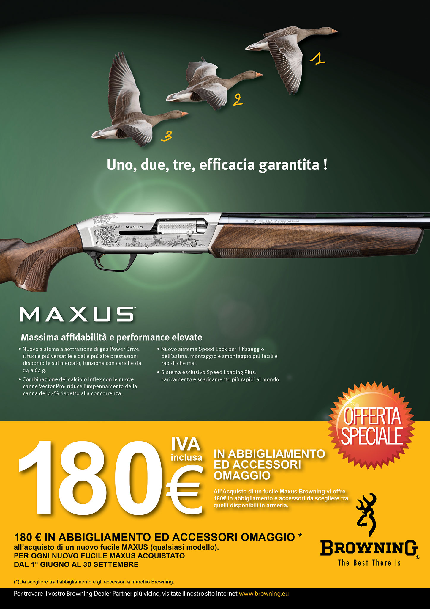 caccia: Promozione 2013 su Browning Maxus