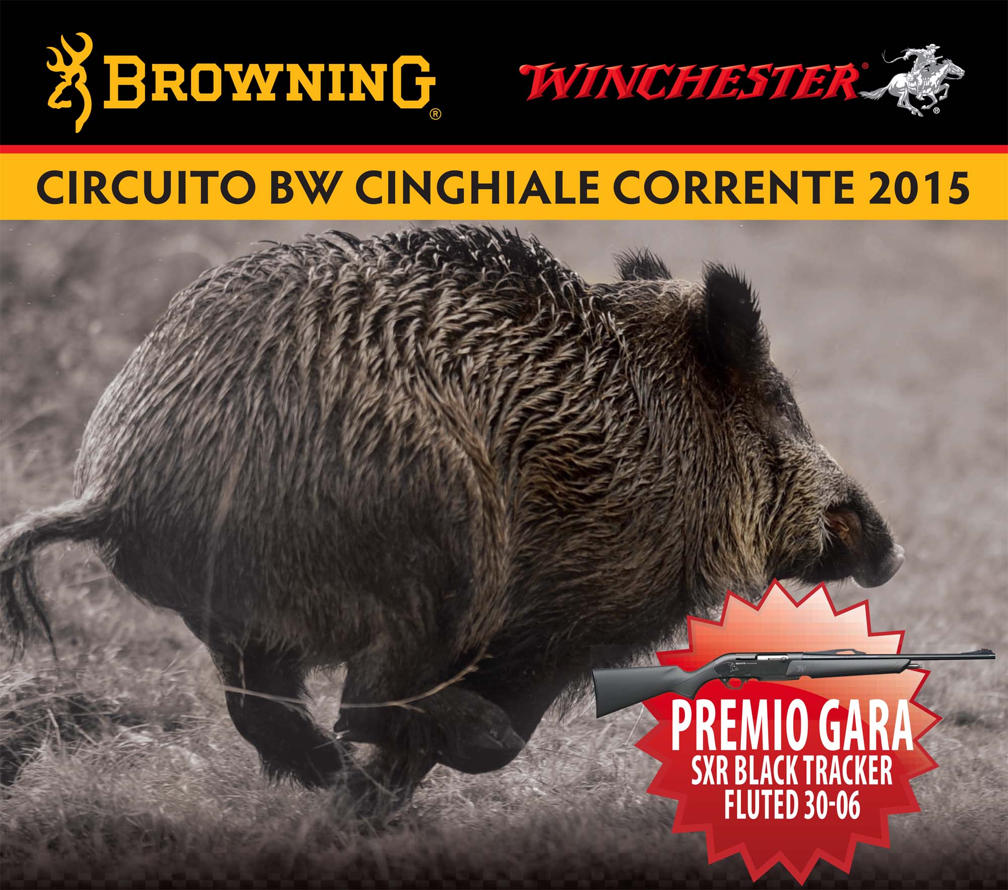 browning: Cinghiale corrente 2015: la gara di tiro Browning Winchester