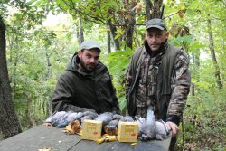 Caccia ai colombacci dal palco Caccia ai colombacci dal palco