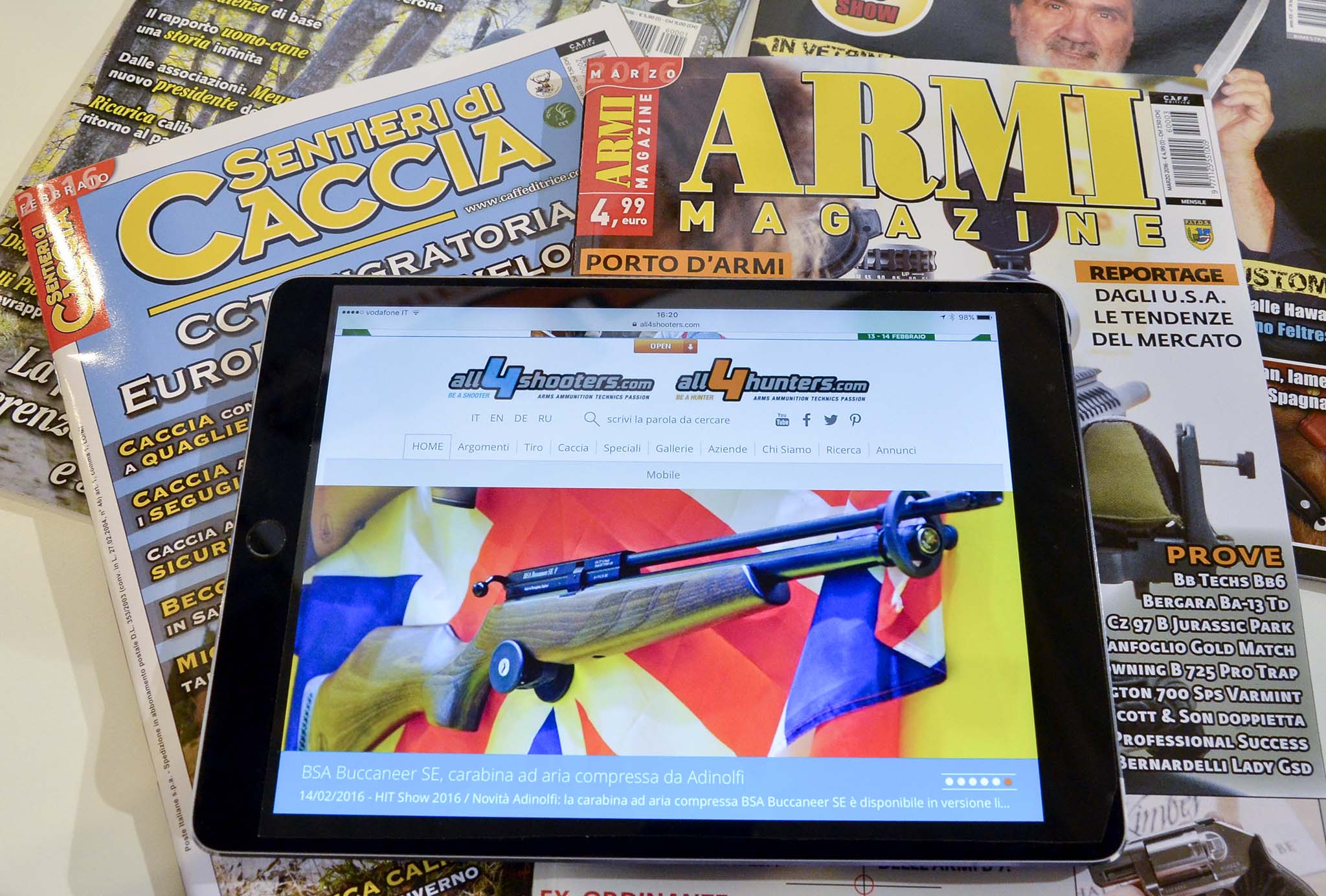 hit-show-fiera-di-vicenza: all4shooters.com, all4hunters.com e CAFF editrice: nuovi orizzonti per grandi passioni