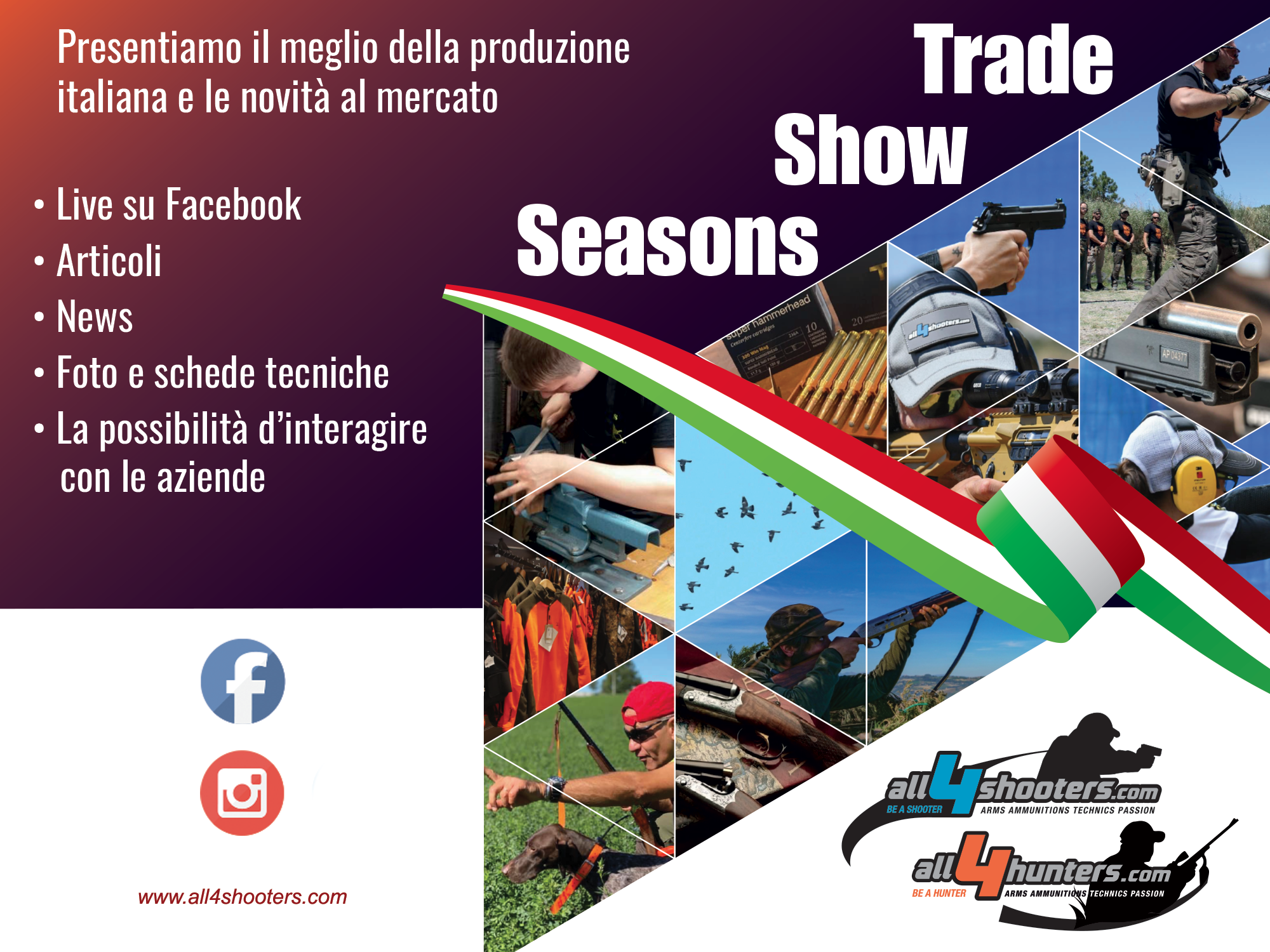 cultura: Armi, ottiche, munizioni. Virtual Italian Trade Show 2021: tutte le nostre Facebook Live con le novità del mercato
