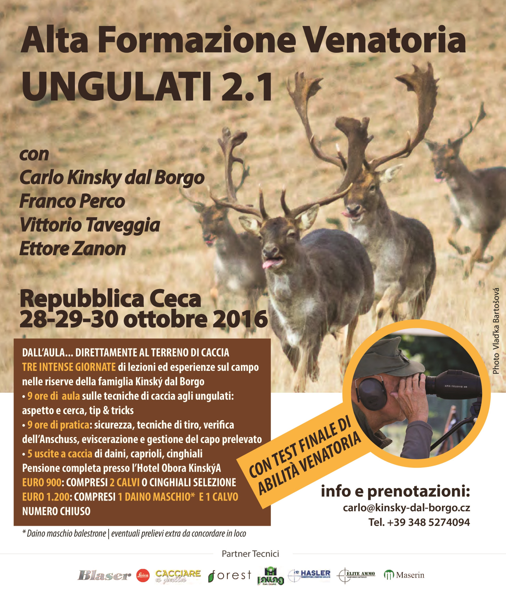 eventi: In ottobre “Ungulati 2.1”, il corso di Obora Hunting Academy