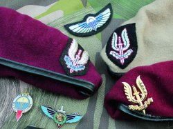 Berretti della Special Forces Group britannico, francese e belga