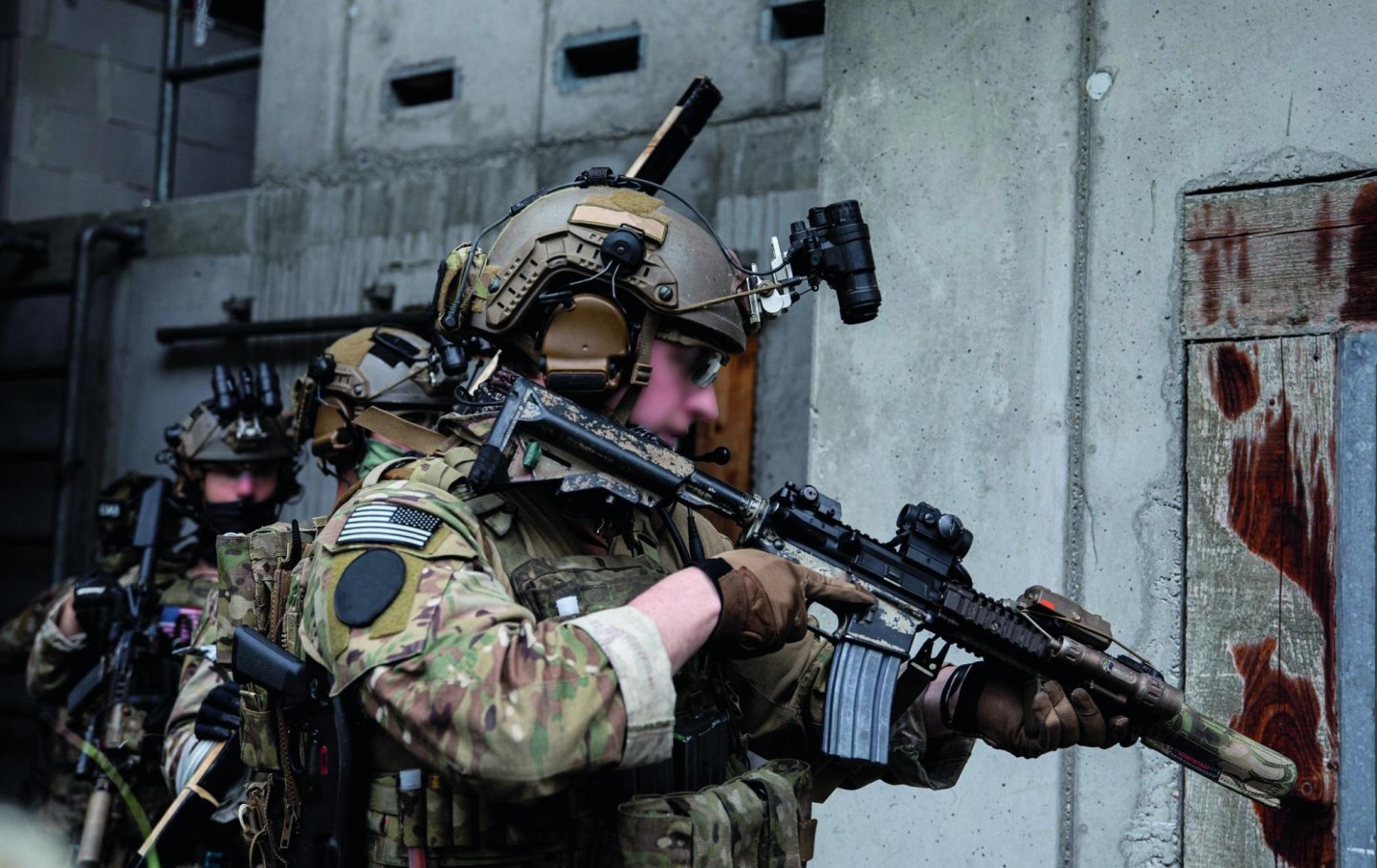 Berretti verdi durante addestramento CQB