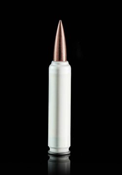 La cartuccia con bossolo in plastica 6,8mm della True Velocity: il futuro delle munizioni militari Design proprietario della cartuccia 6,8mm con bossolo composito