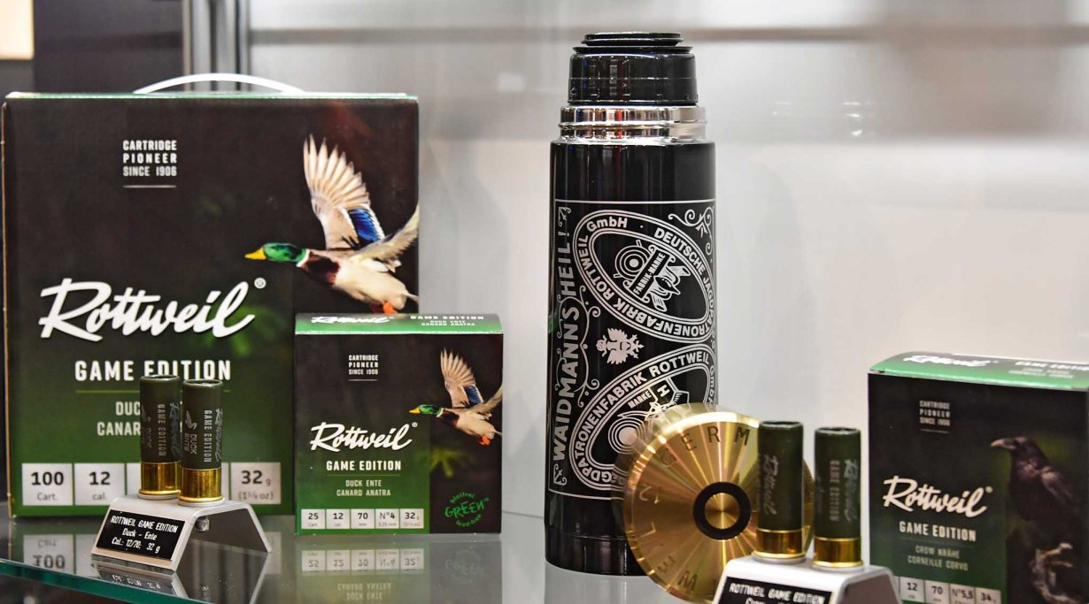 Rottweil Game Edition, cartucce da caccia esposte in fiera