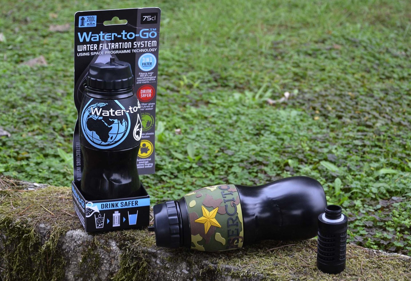 Borraccia Water-To-Go, confezione e filtro