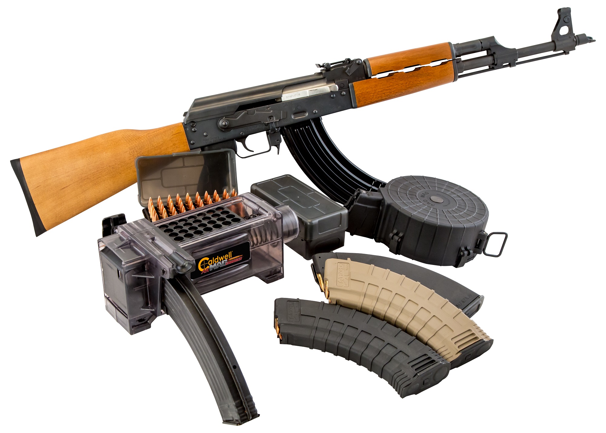 battenfeld-technologies: Caldwell AK Mag Charger e Mag Charger Ammo Boxes, per il riempimento rapido dei caricatori