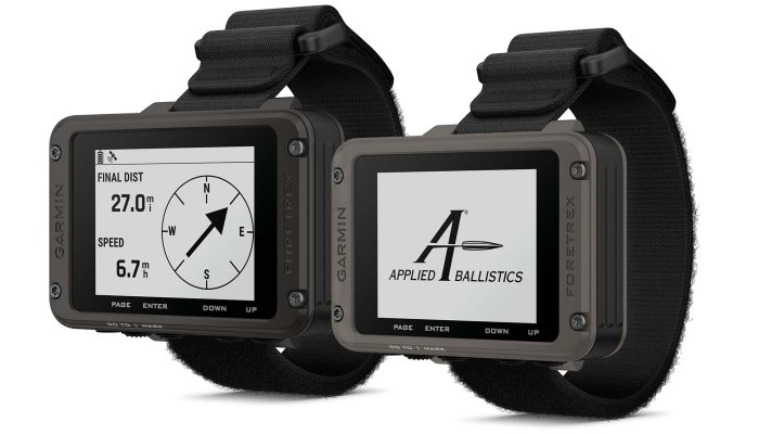 accessori: I nuovi ricevitori da polso Garmin Foretrex 801 e 901 Ballistic Edition, per escursionismo e tiro Long Range
