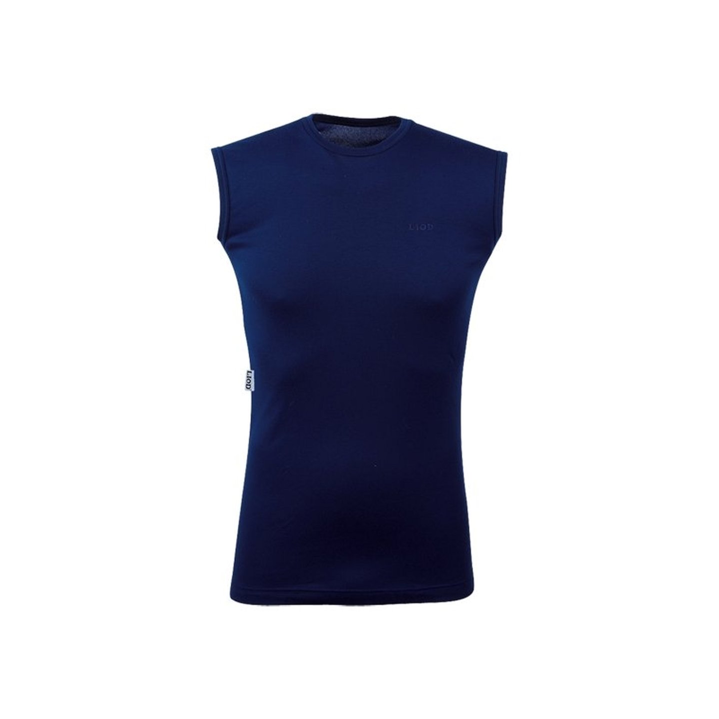 Liod Iscra, maglia senza maniche leggera e traspirante canottiera-blu-su-sfondo-bianco