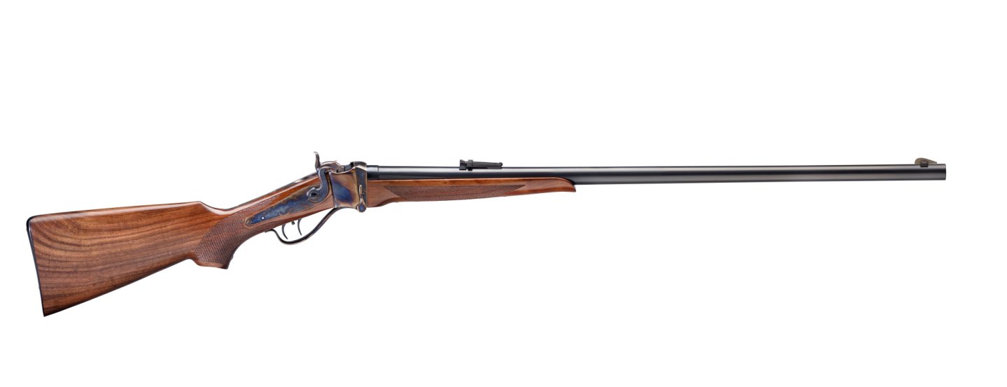 Pedersoli Sharp’s 1877 Overbaugh Long Range Pedersoli Sharp's 1877, un'arma per tiro a lunga distanza.