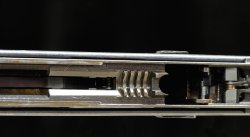La pistola mitragliatrice PM-63 Rak calibro 9x18 Makarov Vista del carrello della PM-63 Rak calibro 9x18 Makarov