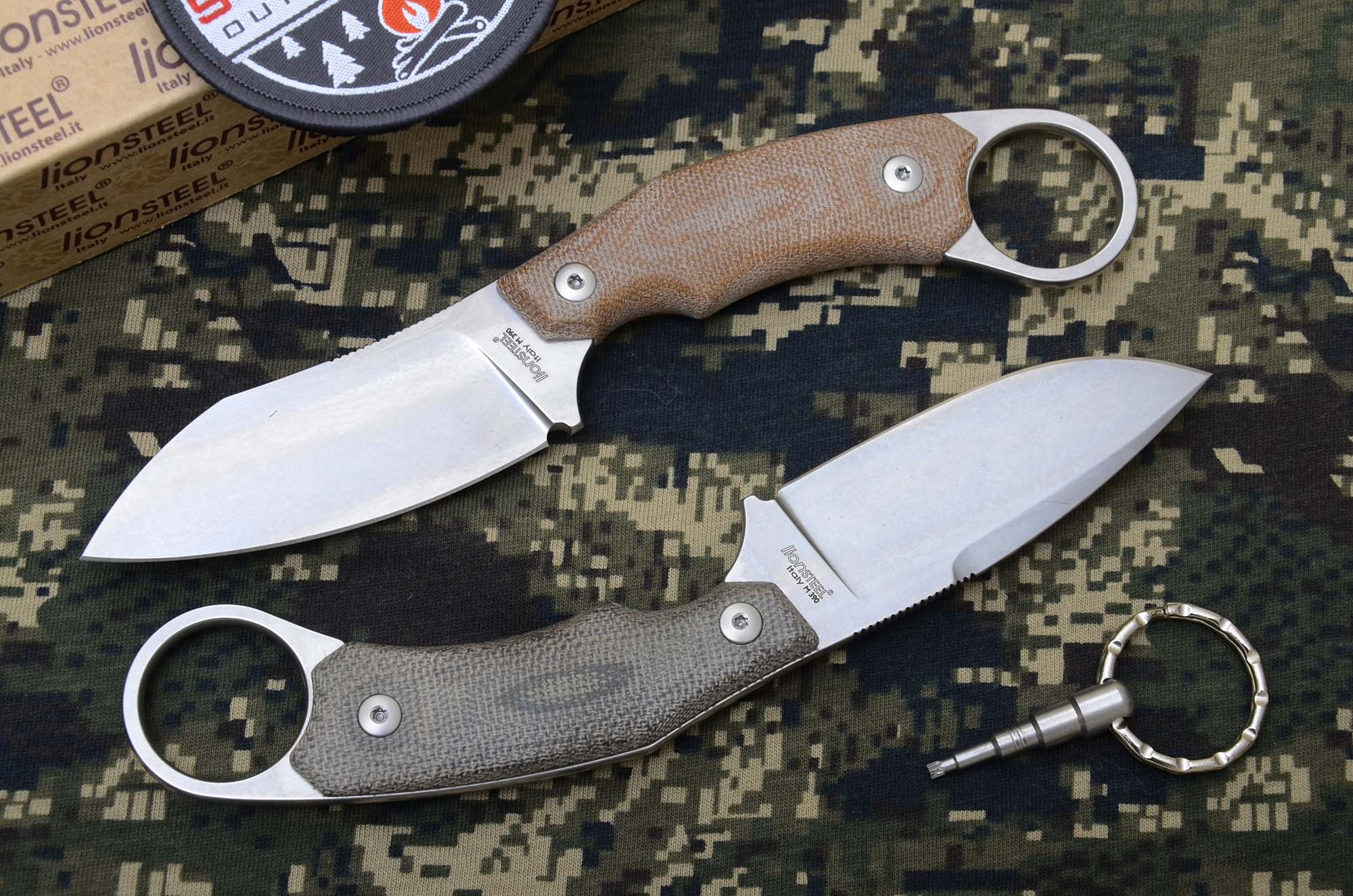 lionsteel: Lionsteel H1, un coltello a lama fissa pratico e maneggevole, con un tocco di esotico lionsteel: Lionsteel H1, un coltello a lama fissa pratico e maneggevole, con un tocco di esotico