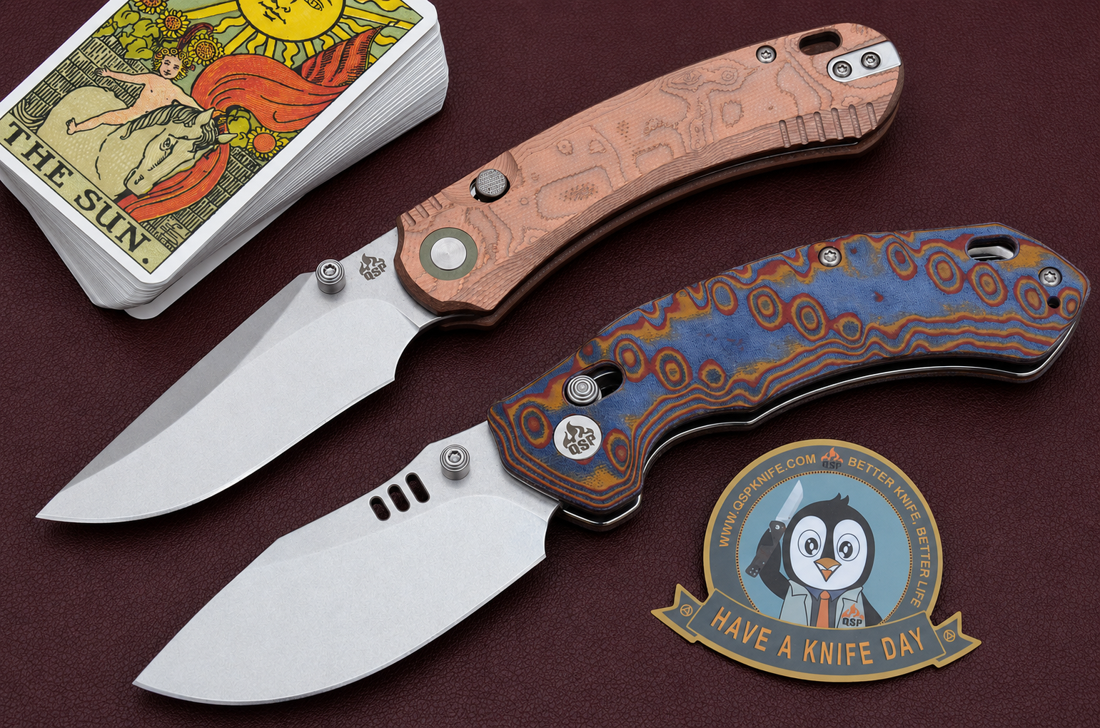 coltelli: QSP Knife Coyote ed Elk, due chiudibili EDC dall'estetica originale e colorata. 