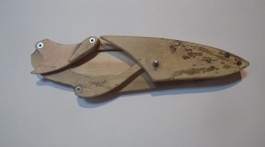 Modello di legno del coltello rototraslante Lockin'