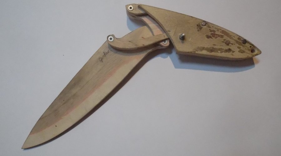 Modello di legno del coltello Lockin'