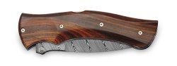 Viper Damasco Start, elegante coltello tattico coltello-chiudibile-con-manico-in-legno-cocobolo