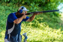 A Rio sette tiratori italiani su nove con un fucile Beretta Giovanni Peliello