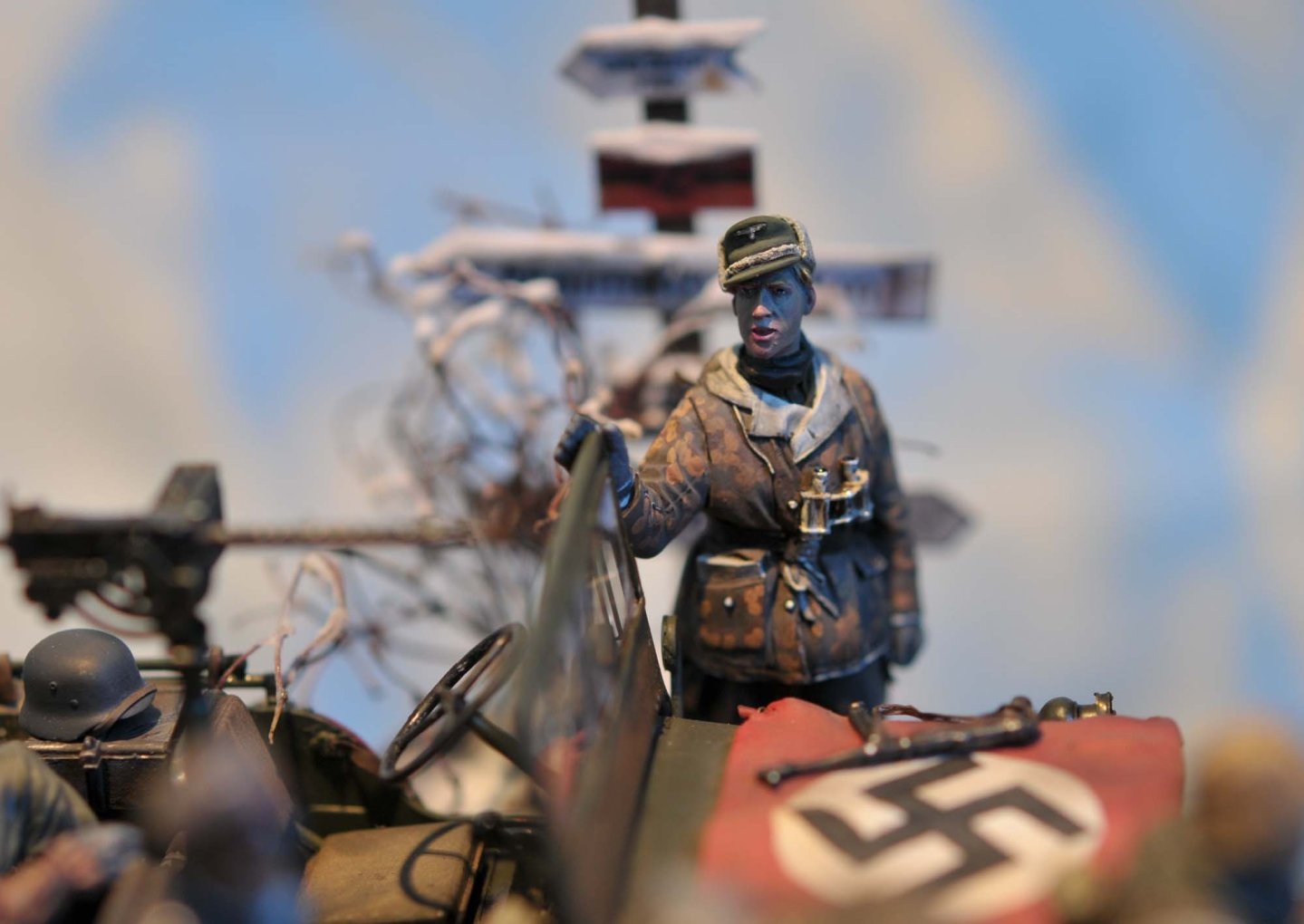 Armi e modellismo Un dettaglio del diorama in scala 1:35.