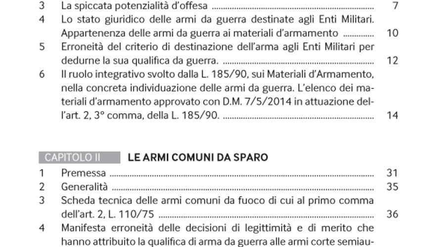 Armi e munizioni comuni e da guerra