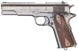 Pistole e revolver da sogno all’asta da Hermann Historica Colt Kongsberg mod. 1912 lato sinistro