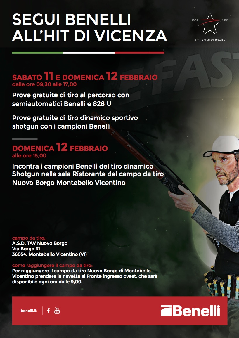 benelli: Benelli vi aspetta al campo da tiro di Montebello Vicentino