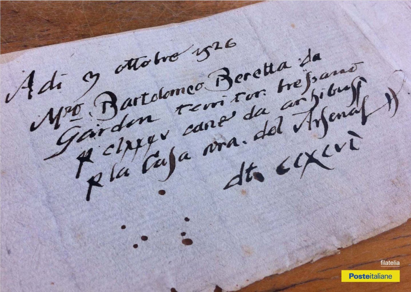 Beretta, 490 anni di storia industriale Cartolina con logo Poste